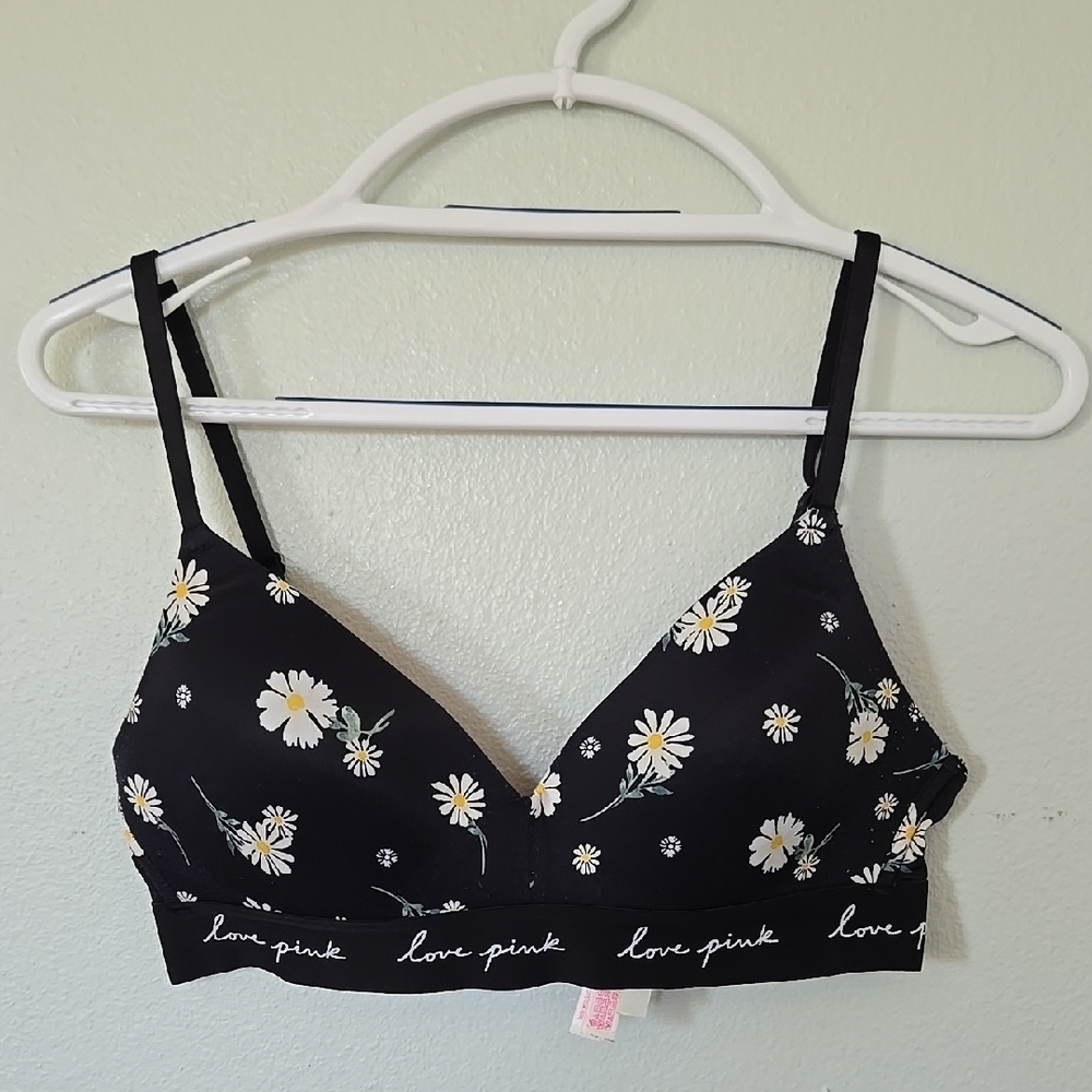Victoria's Secret | Love Pink Daisy Print Bra 34C